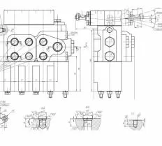 Гидрораспределитель МТЗ 82.1 (нового образца) МТЗ-80, МТЗ-82 схема с размерами