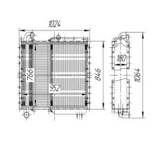 Блок радиаторов Б250АК.1301.0000  чертеж