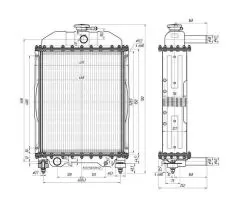 Радиатор водяной 45.1301.010Б  чертеж