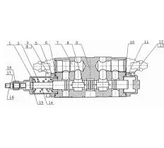 Напорно-сливная секция 520.21.70.000 фото