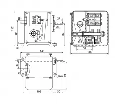 Конечный выключатель ВУ-250М схема Конечный выключатель ВУ-250М схема с размерами