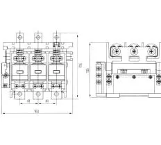 Контактор КВТ-1,14-2,5/160 чертеж
