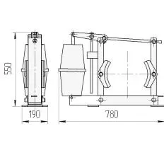 Колодка тормозная ТКГ-200 чертеж