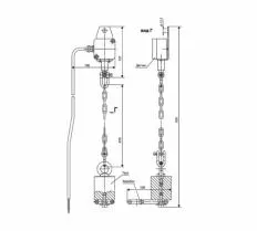 Ограничитель подъема крюка ОПКМ-5.0 чертеж