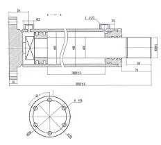 Гидроцилиндр ЦС-80.56.1800.2052 чертеж