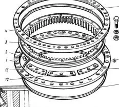 Венец КС-4574.17.103-01 опорно-поворотного устройства КС-45719-1А чертеж