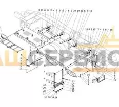 Прокладка КС-3577.26.013 грузовой лебедки автокрана КС-45719-1А чертеж