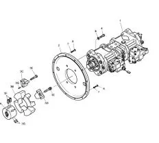 Гидромотор хода 401-00225A S300LC-V схема Гидромотор хода 401-00225A S300LC-V схема с размерами