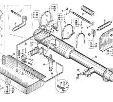 Корпус бензобака КС-35719-5.55.510-2 отопителя автокрана КС-45719-1А