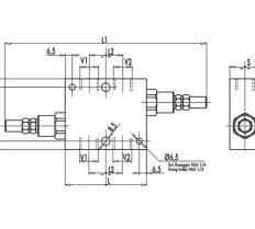 Предохранительный клапан VAU 3/8 20-100  чертеж