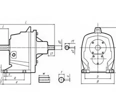Редуктор 1Ц2С-63 чертеж