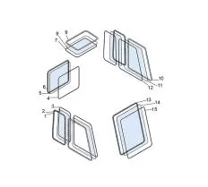 Стекло боковое 312-20-02.00.002 (1398x1052) ЕК-12 ЕК-14 ЕК-18 ЕК-20 фото