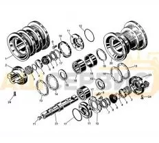 Каток опорный однобортный 313512-21-140-05СБ  чертеж