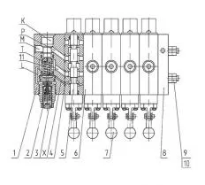 Гидрораспределитель HC-D16/4 IL013(250)-C G05 чертеж