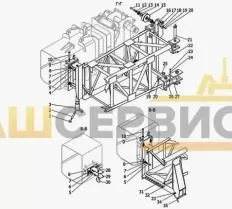 Фиксатор КС-55713-1В.62.170 для установки гуська КС-55713-1В.62.000 Галичанин КС-55713-1В