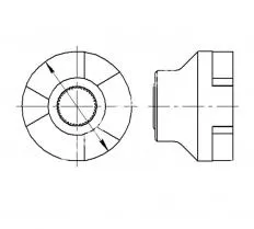 Полумуфта КС-55730.14.009-01 чертеж
