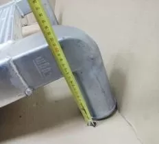 Охладитель надувочного воздуха (интеркулер) (4320ЯЗ-1109530-02) (ШААЗ) 4320А-1172010 Урал схема с размерами