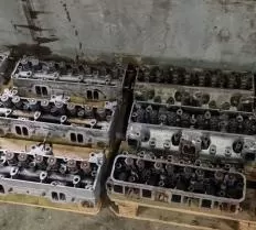 Головка блока цилиндра ЗиЛ-375  схема с размерами