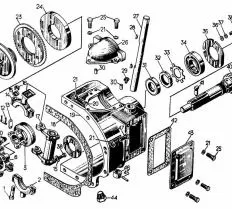 Муфта сцепления пускового агрегата 17-73-7СП  чертеж