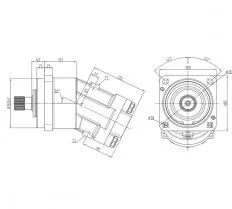 Гидромотор МГП 112/32 схема