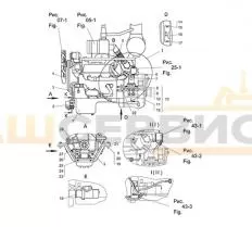 Установка двигателя 64-419-03СП схема