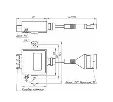 Блок запуска стартера БЗС2 РИВП.453747.008 чертеж Блок запуска стартера БЗС2 РИВП.453747.008 чертеж