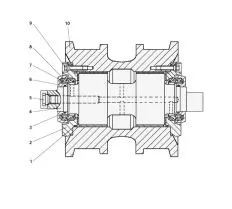 Каток 1501-21-44-02 ТГ-221Я схема с размерами
