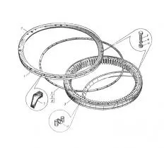 Поворотный круг 208-25-00131  чертеж