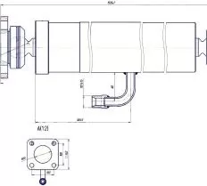 Гидроцилиндр 306457.0102 БРИП Камаз чертеж