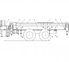 Установка рамы нижней (Урал) КС-55730.31.000 автокрана КС-55730 чертеж