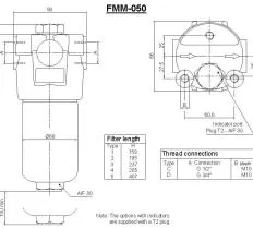 Фильтр FMM050 3 BADM60N P03 для трансмиссии Б11 схема