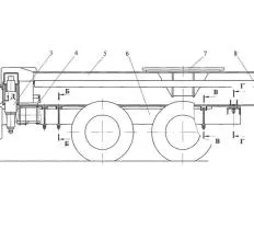 Надрамник КС-55730.31.400 КС-55730.31.000 автокрана КС-55730 чертеж