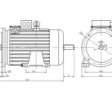 Электродвигатель МТF 411-6У1 чертеж