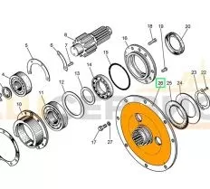 Ведущий фланец 50-19-144 Б-14 чертеж