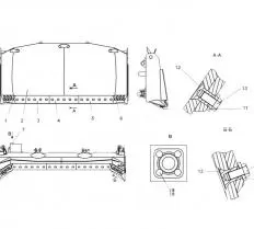 Нож боковой 80-52-111-02 Б-14 чертеж