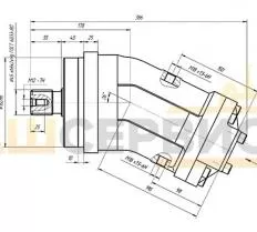 Гидромотор 303.3.112.503 КС-55713-5В чертеж