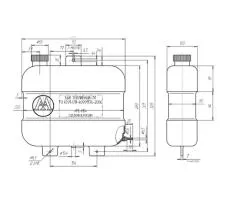 Бак топливный БТ7-Ш КС-55729В.55.000-4 чертеж