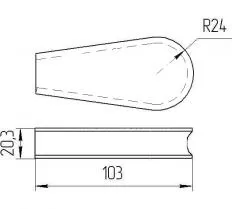 Клин КС-45721.63.006 КС-45721 (25 тонн) чертеж