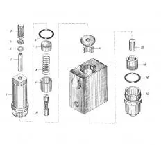 Обратный управляемый клапан КС-3562А.66.700-01 к гидравлической схеме схема