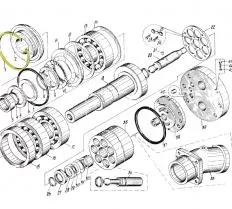 Кольцо 210.25.83419 для насоса и гидромотора 210.25.13.21Б Ивановец КС-3571 чертеж