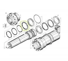 Кольцо защитное Ц 21.006-01 для гидроцилиндра Ц22.000-01 Ивановец КС-3571 чертеж