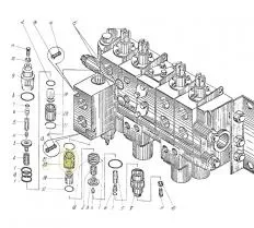 Втулка клапана 63.600.01.101 для блока перепускных клапанов 64.600 КС-3571 чертеж