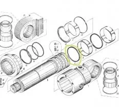 Шайба защитная Ц11.005-11 для гидроцилиндра Ц51.000 КС-3571 чертеж