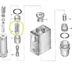 Пружина КС-3562А.66.709 для обратного управляемого клапана КС-3562А.66.700 -01 Ивановец КС-3571 чертеж