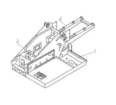 Рама поворотная (металлоконструкция) КС-55730.50.100-06 автокрана КС-55730 чертеж