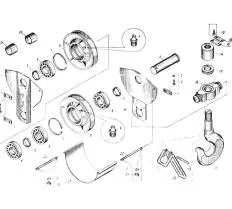 Ось KC-3562A.31.305 для крюковой обоймы КС-3562А.31.300 Ивановец КС-3571 схема