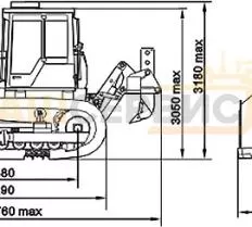 Схема погрузки Бульдозер Б10М б/у