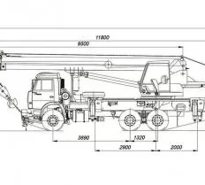 Схема погрузки Автокран КС-55713-1К-1В
