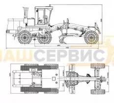 Схема погрузки Автогрейдер ДЗ-98 2016 год