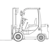 Схема погрузки Вилочный погрузчик Hyster H1.6FT